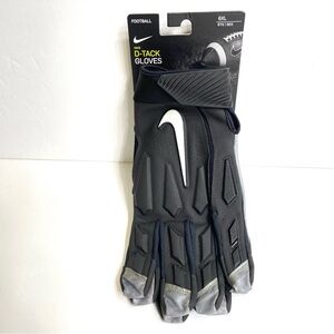 Nike D-Tack Football Gloves Size 6XL Black CV0342-017
